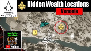 Assassins Creed Valhalla  How to open the Venonis barred door  Venonis Hidden Armor [upl. by Akirej]