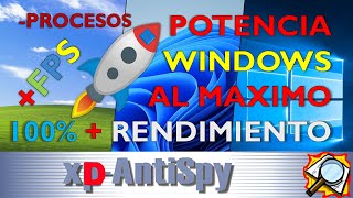 POTENCIADOR para Windows Gratis  Obten mejor rendimiento de tu PC Deshabilita y Optimiza procesos [upl. by Shulock]