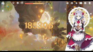 Noelle 180k DMGGenshin Impact [upl. by Lleral]