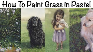 How To Paint Grass in Soft Pastel [upl. by Laris904]