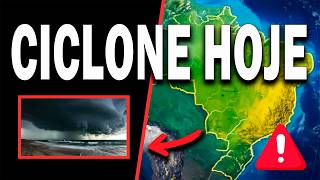 CICLONE EXTRATROPICAL HOJE ALERTA VERMELHO PARA TEMPESTADE  REGIÕES SUL E SUDESTE DO BRASIL [upl. by Aioj]