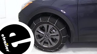 etrailer  Glacier Cable Snow Tire Chains Review PW1046 [upl. by Eisoj]