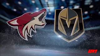 Vegas Golden Knights VS Arizona Coyotes Full Game Highlights  The Fortress Home Opener [upl. by Adelina]