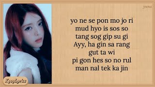 ITZY Mr Vampire Easy Lyrics [upl. by Simara735]