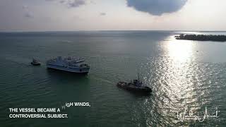 JIIMAAN PELEE ISLAND FERRY by Windsor Aerial Drone Photography [upl. by Aicirtak508]