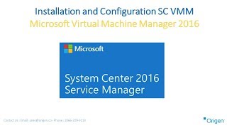 Installation and Configuration SC VMM Microsoft Virtual Machine Manager 2016 [upl. by Clevey]