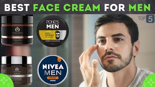 Top 5 Best Face Cream For Men  Get Clear Skin  For All Skin Types [upl. by Eterg]