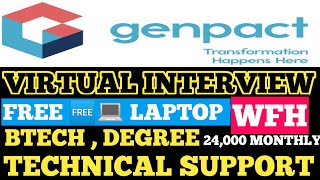 GENPACT VIRTUAL INTERVIEW ANY GRADUATES ANY YEAR ONLINE INTERVIEW REMOTE JOBS LATEST JOBS 2023 [upl. by Alleinnad243]