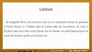 Enseignement Explicite niveaux 5ème et 6ème année du primaire 1er texte [upl. by Amity]