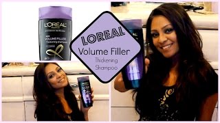 LOreal Volume Filler Thickening Shampoo Review [upl. by Rucker849]