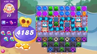 Candy Crush Saga Level 4185 NO BOOSTERS  Hard Level  2 Stars 🌟🌟 [upl. by Petula]