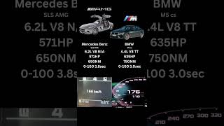 🇩🇪 SLS AMG vs 🇩🇪 BMW M5 0250kph RACE  sls bmw bmwm5 slsamg [upl. by Jessika]