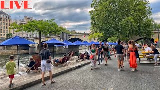 🇫🇷PARIS Paris Plages 2023 Walk Live Streaming 09July2023 [upl. by Kitchen589]