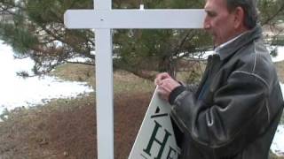 Installing Dee Signs 880 Aluminum Swingpost [upl. by Kenweigh]