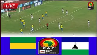 🔴LIVE  Gabon vs Lesotho • Live Stream Africa Cup of Nations Qualifications2024 Match Analysis [upl. by Esalb]