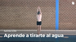 Aprende a tirarte al agua en la piscina [upl. by Kablesh]