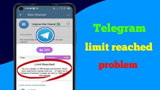 How to fix Telegram limit reached problem  telegram limit exceeded try again later [upl. by Ahmad652]