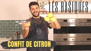 CONFIT DE CITRON  LES BASIQUES DE LA PATISSERIE [upl. by Nnybor824]