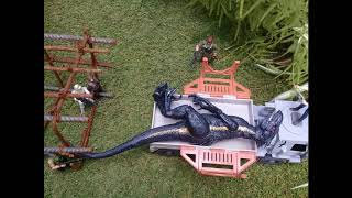 INDORAPTOR SCAPE ATACK STOP MOTION JURASSIC WORLD [upl. by Ginzburg]