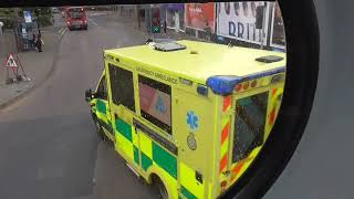 SWAS Mercedes Sprinter responding on Manchester Road Swindon Wiltshire 1942024 [upl. by Peednam]