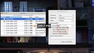 Create a Split ZIP file Free on Mac [upl. by Nirhtak]