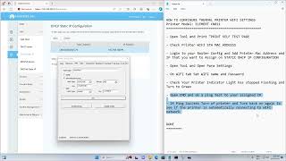 How to Configure Thermal Printer WIFI Settings [upl. by Dustman885]