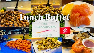 Lunch Buffet  The Harbourview Hotel Hong Kong  The BEST and Cheapest Buffet [upl. by Moreland]