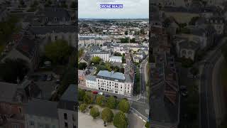 Chartres en vue aérienne par drone shorts [upl. by Araj652]