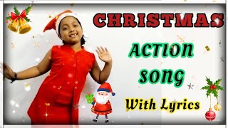 Christmas Action Song for Children and kids  English With Lyrics Easy amp Simple Christmas Songs [upl. by Blanche]