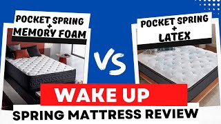 Wake Up Pocket Spring Mattress Review  Wake Up vs Springtek  Best Pocket Spring Mattress India [upl. by Zadoc]