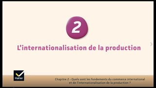 SES cours de Tle  linternationalisation de la production [upl. by Romito]