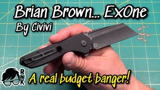 Reviewimpressions of the Brian Brown Civivi ExOne knife in black G10 amp NitroV steel [upl. by Wolenik]