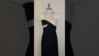 Elegant Polka Dot Dress  VintageInspired Black amp White Fashion Icon diy creative fashion [upl. by Tinaret]