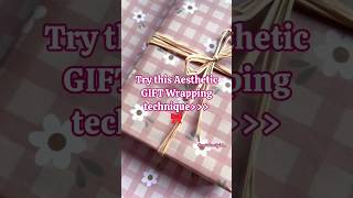 Aesthetic gift wrapping 🎁✨aestheticgiftwrappingnadaaniyan [upl. by Krischer]