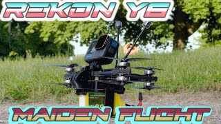 Maiden Flight of the Rekon Y6 Coaxial Tricopter [upl. by Eyahc]