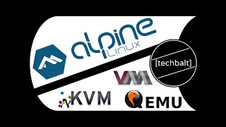 Installing Alpine Linux CLI using QEMUKVM from VirtManager Clean installation [upl. by Noni]