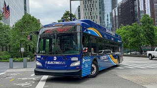 MTA New York City Transit 2023 New Flyer XE40 4966 on Route M22 [upl. by Jennette]