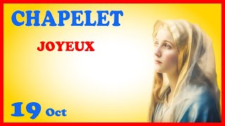 CHAPELET 🙏 Samedi 19 Oct  Mystères Joyeux [upl. by Ardnait]