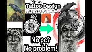 How to make Tattoo design  step by step tutorial using sketchbook pro app [upl. by Samid]