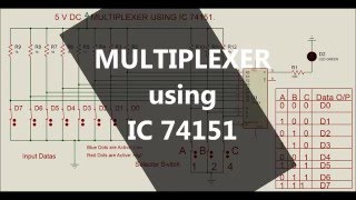 Multiplexer using 74151 [upl. by Bilac219]