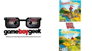 Kingdomino Vs Queendomino Battle of the Games with the Game Boy Geek [upl. by Einahpad]