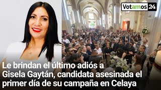 Le dan último adiós a Gisela Gaytán candidata asesinada el primer día de su campaña [upl. by Artsa]