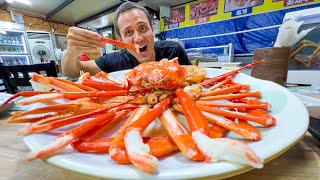 Red Snow Crab 🦀 GIANT CRAB RAMEN  Street Food in Korean Seafood Capital [upl. by Babcock960]