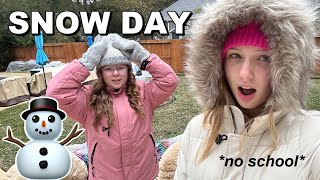 snow day In Texas plus my skincare routine [upl. by Orferd]