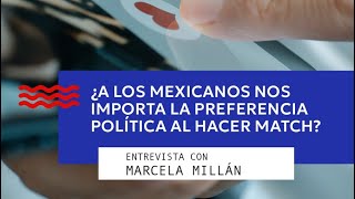 ¿Nos importa la PREFERENCIA POLÍTICA para hacer MATCH  Chilango Noticias [upl. by Nyledam]