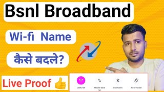 How to change bsnl ftth wifi nameBsnl wifi name kaise change kare Man of technical [upl. by Fidelas]