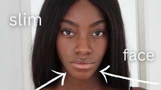 9 ways to get SLIMMER FACE amp defined jawline [upl. by Ledua543]