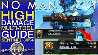 Maximise MultiTool Damage  Best Sentinel Multitool Mods No Mans Sky 2024  NMS Scottish Rod [upl. by Tatianna247]