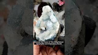 Discover the Harmony of Apophyllite amp Chalcedony  350g Geode Healing Crystal Stone [upl. by Ardua650]