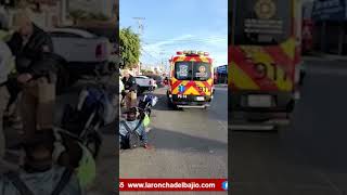 Motociclista resulta herido tras accidente en Silao [upl. by Luiza]